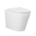 Alzano Rimless Wall Face Toilet Pan Only-Matte White